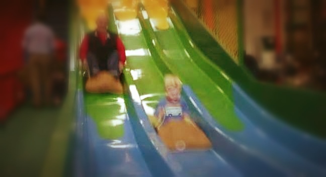 slide blurred